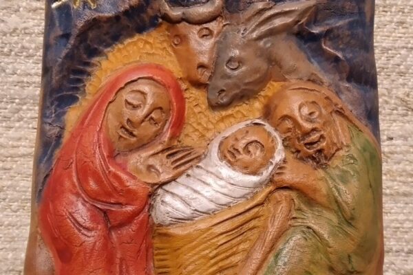 bassorilievo Natività in cotto realizzato dalle Monache Agostiniane di Rossano